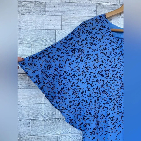 St. Roche Tie-Dye swallow pattern print dress size 6 - Picture 9 of 10